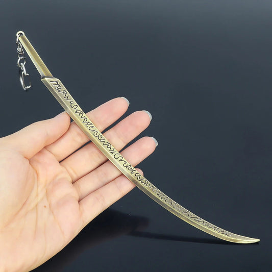 20Cm Dark Moon Greatsword Keychain Elden ER Game Ranni Weapon Game Peripheral Butterfly Sword Katana Model Key Ring Llavero Toys