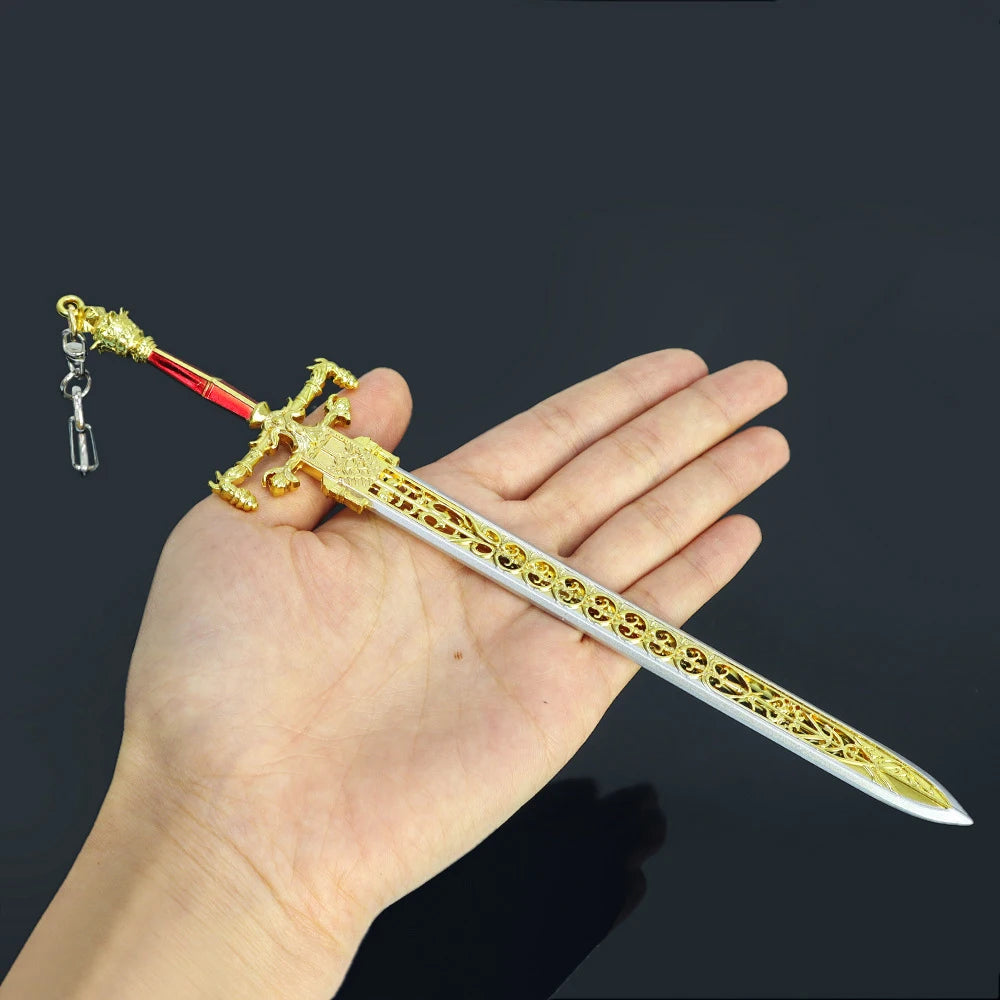 20Cm Dark Moon Greatsword Keychain Elden ER Game Ranni Weapon Game Peripheral Butterfly Sword Katana Model Key Ring Llavero Toys