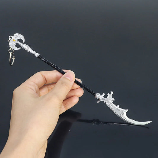 20Cm Dark Moon Greatsword Keychain Elden ER Game Ranni Weapon Game Peripheral Butterfly Sword Katana Model Key Ring Llavero Toys